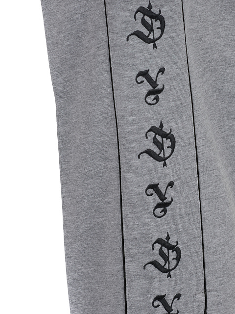 Grey Embroidered Jersey Suit, 5