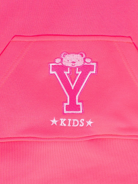 Kid's Bright Pink Embroidered Jersey Tracksuit, 6 Kid's Bright Pink Embroidered Jersey Tracksuit, 6