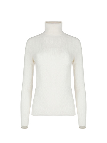 Ivory Cashmere Turtleneck, 1