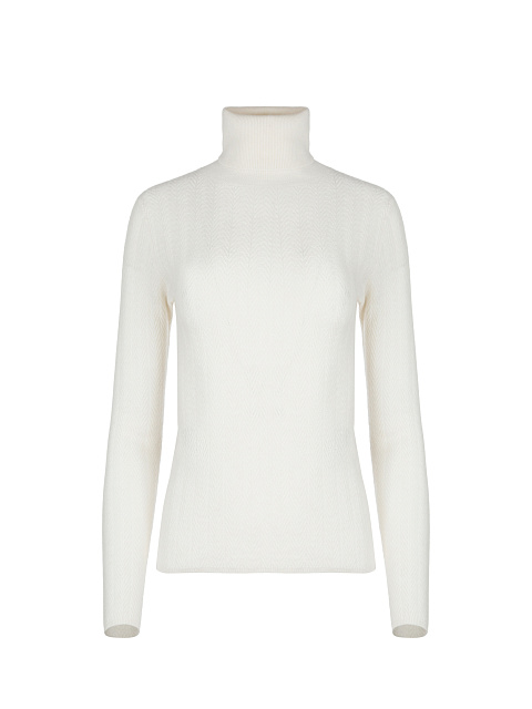 Ivory Cashmere Turtleneck, 1