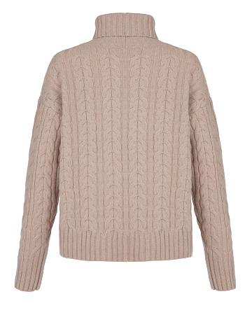 Pink Cashmere Cable Knit Sweater, 2