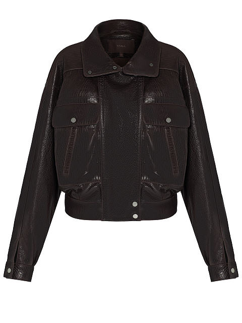 Brown leather jacket, 1