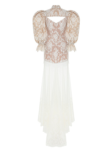 White lace maxi dress, 2