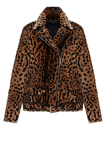 Leopard Kangaroo Fur Jacket, 1