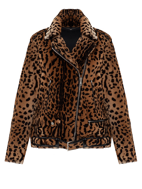 Leopard Kangaroo Fur Jacket, 1