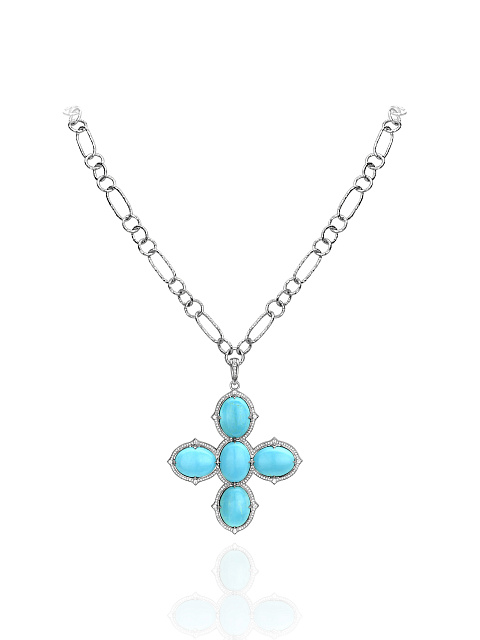 Turquoise & Silver Necklace, 1
