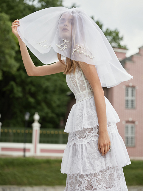 Love Is Forever Short White Veil, 13