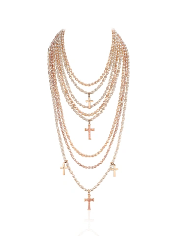 Bead Pearl, Nacre & Gold-Plating Silver, 1