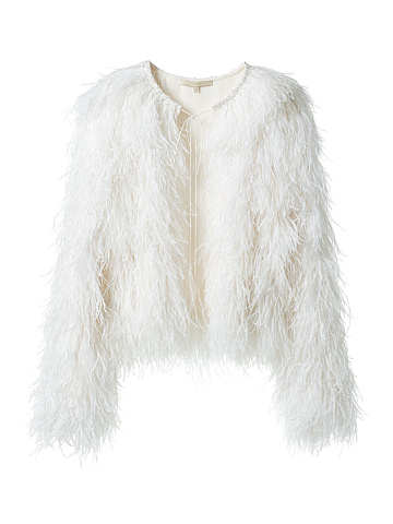 White feather jacket , 1