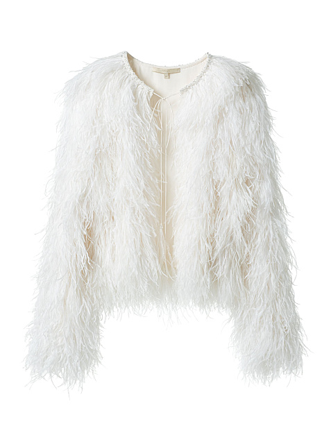 White feather jacket , 1