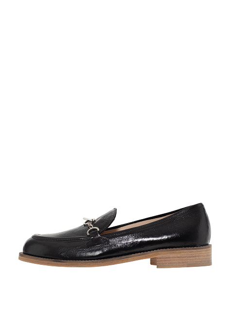 Black patent leather loafers, 4