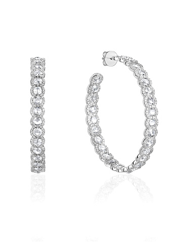 Hoops with Rose Cut diamonds, 1