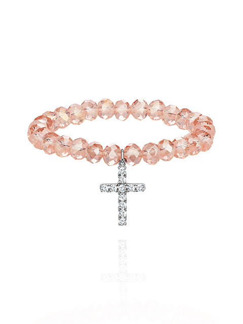 Quartz Mystic & Round Cubic Zirconia & Silver Bracelet, 1