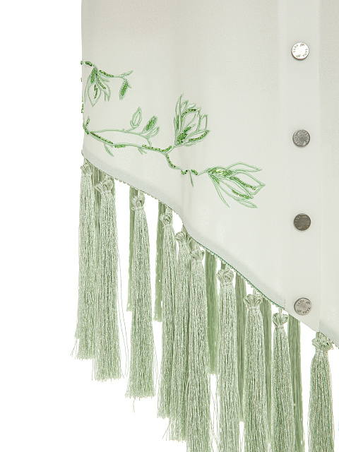 White Embroidered Asymmetrical Mini Dress, 4 White Embroidered Asymmetrical Mini Dress, 4