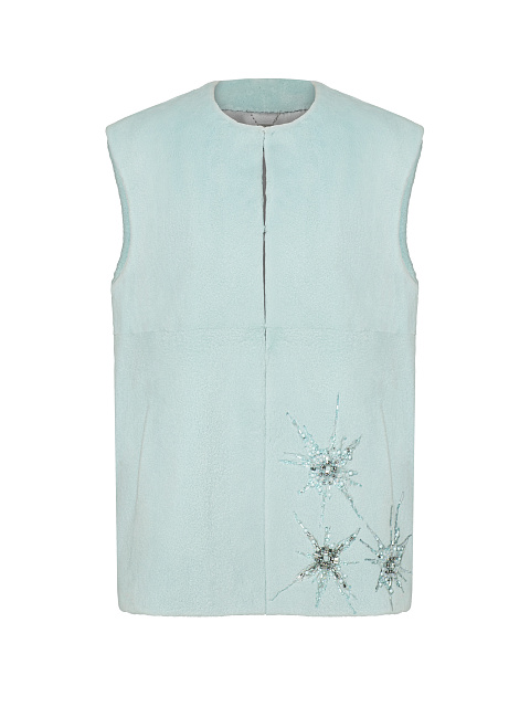 Mink vest with embroidery, 1 Mink vest with embroidery, 1