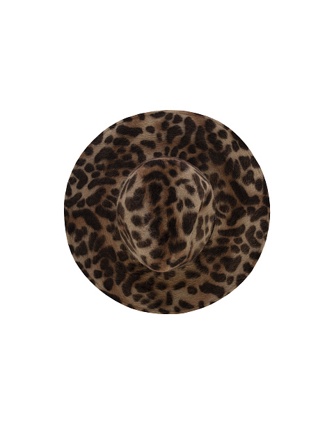 Felt hat with leopard print, 3 Felt hat with leopard print, 3