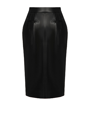 Black leather skirt, 2