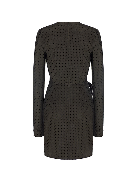 Khaki Polka Dot Mini Dress, 2