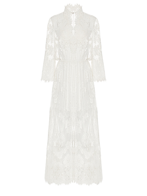 White Lace Midi Dress, 1