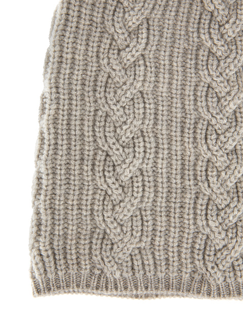 Grey Cashmere Scarf & Hat, 5