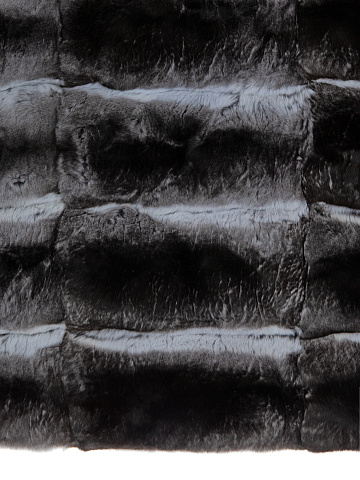 Black And Grey Chinchilla Fur Wrap, 2