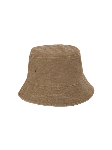 Beige Cotton "Yana" Bucket Hat, 2