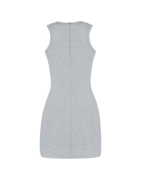 Grey Cotton Anchor Printed Tank Dress, 2 Grey Cotton Anchor Printed Tank Dress, 2