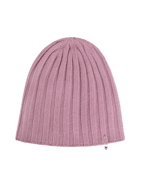 Pink Cashmere Safety Pin Beanie, 1