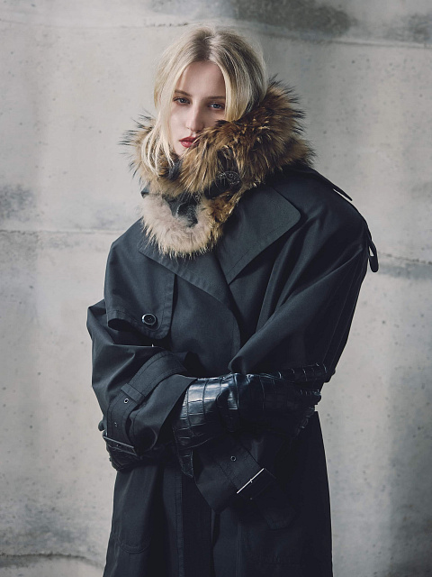 Crocodile leather gloves, 4