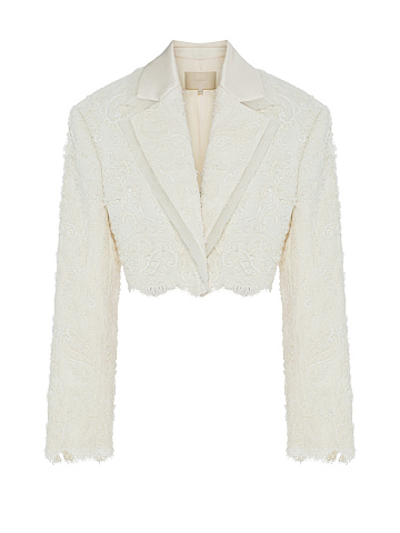 Ivory jacket with embroidery, 1