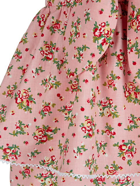 Pink Floral Linen Shirt & Mini Skirt, 4 Pink Floral Linen Shirt & Mini Skirt, 4