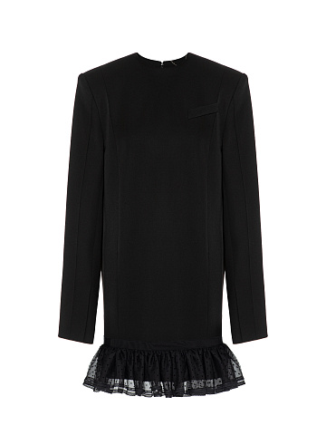 Black lace mini dress, 1