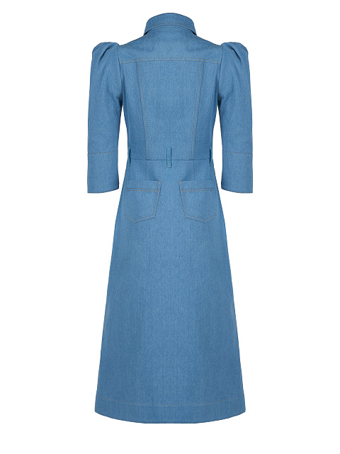 Blue Denim Midi Dress, 2
