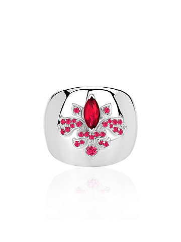 Marquise Ruby & White Gold Ring, 2