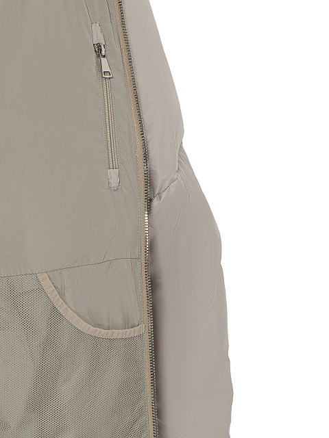 Taupe Unisex Hooded Puffer Jacket, 6 Taupe Unisex Hooded Puffer Jacket, 6