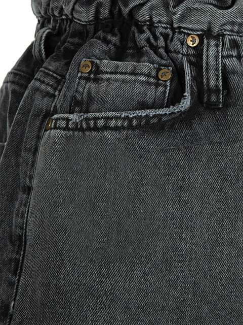 Dark Gray Denim Miniskirt With Holes, 3 Dark Gray Denim Miniskirt With Holes, 3