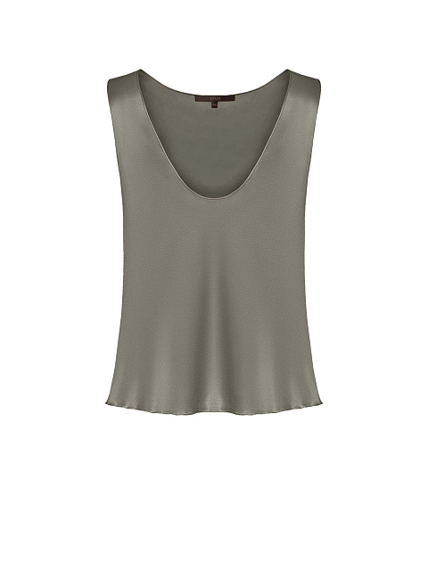 Gray silk top, 1 Gray silk top, 1