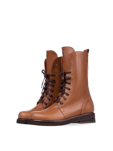 Brown Leather Army Boots, 1