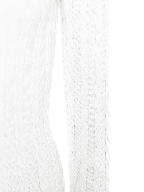 White knitted mini dress with open back, 3