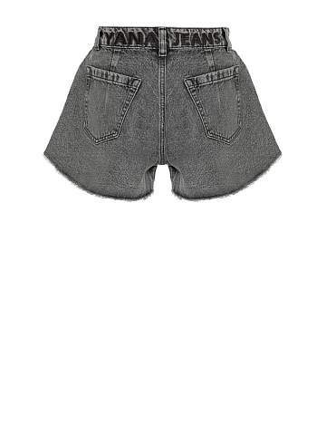 Grey denim shorts, 2