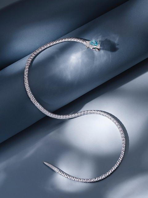 White Gold & Tourmaline Necklace, 10