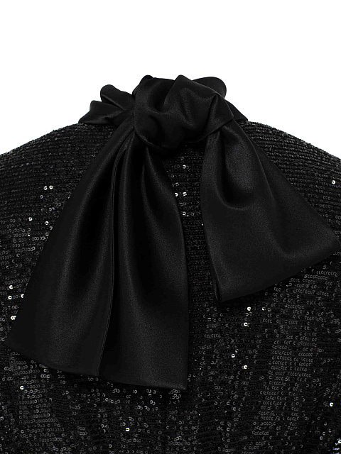 Black sequin maxi dress, 8