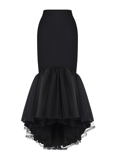 Black taffeta maxi skirt, 1 Black taffeta maxi skirt, 1