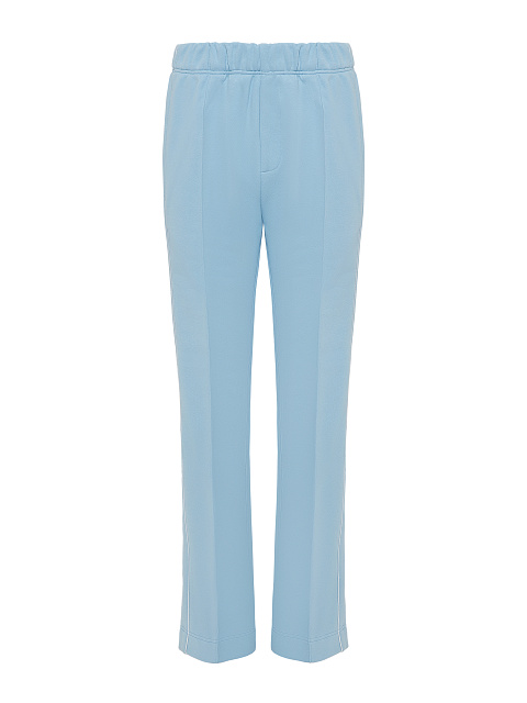 Light Blue & White "Yana" Embroidered Jersey Suit, 3 Light Blue & White "Yana" Embroidered Jersey Suit, 3