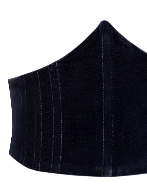 Dark blue velvet corset, 3 Dark blue velvet corset, 3