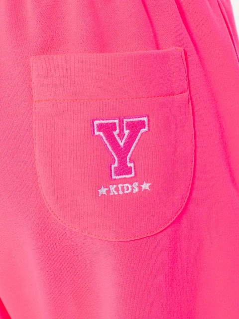 Kid's Bright Pink "YK" Embroidered Jersey Tracksuit, 5