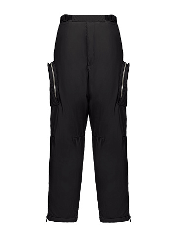 Men's Black Cargo Pants, 1