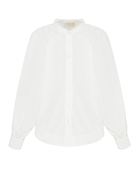 White Cotton Cropped Shirt, 1 White Cotton Cropped Shirt, 1