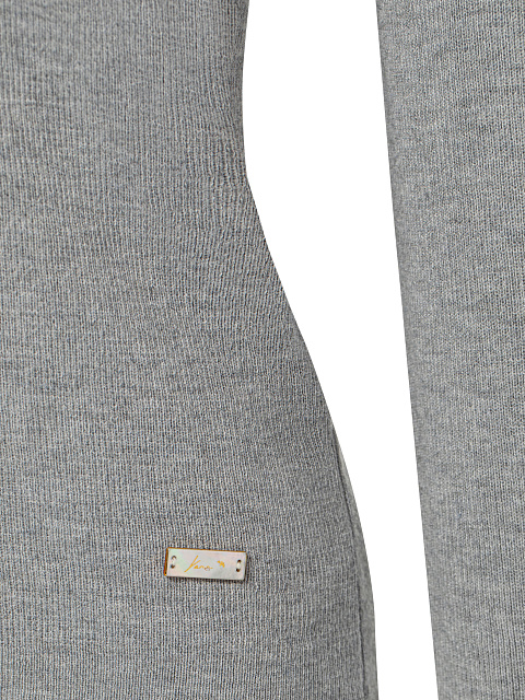 Grey Cashmere & Silk Turtleneck, 3