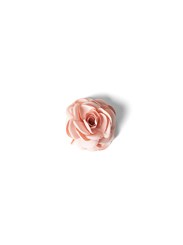 Peach flower brooch, 1